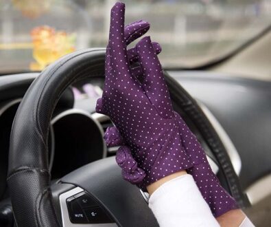 1 Paar Stippen Vrouwen Zonnebrandcrème Handschoenen Zomer Lente Spandex Handschoenen Anti-Uv Korte Rijden Handschoen Hoge Elastische Dunne Etiquette Handschoenen