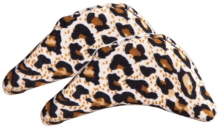 1 Paar Teen Plug Hoge Hak Anti-Pijn Kussen Inserts Inlegzolen Schoen Accessoires Insert Schoenen Pad Voorvoet Half Meter aanpassing luipaard