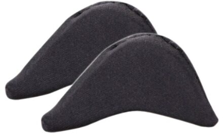 1 Paar Teen Plug Hoge Hak Anti-Pijn Kussen Inserts Inlegzolen Schoen Accessoires Insert Schoenen Pad Voorvoet Half Meter aanpassing zwart