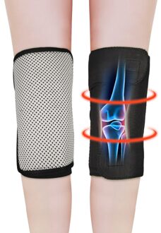 1 Paar Toermalijn Zelf Verwarming Knee Pads Ondersteuning 8 Magnetische Therapie Kneepad Pijnbestrijding Artritis Knie Patella Massage Mouwen 1 paar- knee pad
