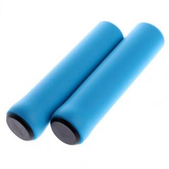 1 Paar Ultra-Lichte Non-Slip Zachte Siliconen Stuur Grip Mountainbike Fiets Spons Covers Stuur Grip blauw