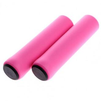 1 Paar Ultra-Lichte Non-Slip Zachte Siliconen Stuur Grip Mountainbike Fiets Spons Covers Stuur Grip Roze