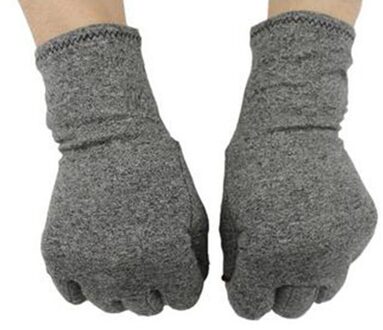 1 Paar Unisex Katoen Elastische Therapie Compressie Handschoenen Artritis Gewrichtspijn Opluchting Handschoenen Half Vinger Fietsen Fitness Handschoenen