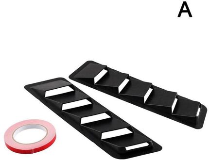 1 Paar Universal Carbon Fiber Hood Lamellen Panelen Voertuigen Hood Vents Decoratie Motorkap Vent Hood Cover Auto Kap Decoratie