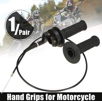 1 Paar Universele 7/8 "22Mm Motorcycle Throttle Grips Stuur Hand Grips Met Draad Kabel Voor Dirt Pit Bike atv Scooter