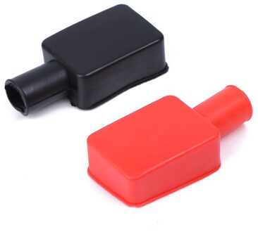 1 Paar Universele Auto Batterij Terminal Cap Negatieve Positieve Terminal Covers Protector Vervanging Batterijen Auto Accessoires MO004