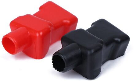 1 Paar Universele Auto Batterij Terminal Cap Negatieve Positieve Terminal Covers Protector Vervanging Batterijen Auto Accessoires MO005