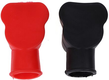 1 Paar Universele Auto Batterij Terminal Cap Negatieve Positieve Terminal Covers Protector Vervanging Batterijen Auto Accessoires MO007