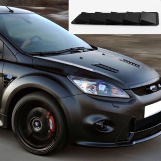 1 paar Universele Kap Vent Louvre Air Cooling Panel Trim Set Zwart ABS