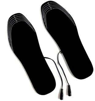 1 Paar Usb Verwarmde Inlegzolen Foot Warming Pad Voeten Warmer Sok Pad Elektrische Verwarming Inlegzolen Wasbaar Warm Thermische Inlegzolen Unisex Size 41 to 45