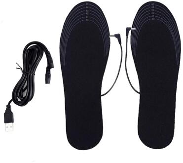 1 Paar Usb Verwarmde Inlegzolen Foot Warming Pad Voeten Warmer Sok Pad Mat Winter Outdoor Sport Verwarming Inlegzolen Winter warm 2 255 to 275 cm