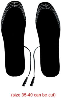 1 Paar Usb Verwarmde Inlegzolen Winter Voeten Warm Schoen Pad Mat Wasbare Comfortabele Outdoor Sport Schoen Verwarming Inlegzolen 35 to 40