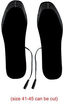 1 Paar Usb Verwarmde Inlegzolen Winter Voeten Warm Schoen Pad Mat Wasbare Comfortabele Outdoor Sport Schoen Verwarming Inlegzolen 41 to 45