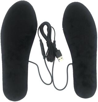 1 Paar Usb Verwarmde Voet Inlegzolen Cuttable Voet Voet Warmer Warmer Verwarming Schoen Pad Voor Winter Wasbare 27.5cm