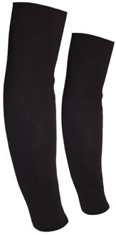 1 Paar Uv-bescherming Running Sport Arm Mouwen Ademend Fiets Basketbal Elleboog Pad Vissen Fietsen Arm Warmers Zonnebrandcrème Ba zwart