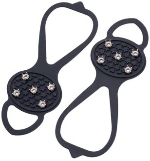 1 Paar Veiligheid Wandelen Schoeisel Ice Gripper Stijgijzers Anti Slip Tractie Cleat Spikes Universele Schoenen Lichtgewicht 5 Tanden Accessoire