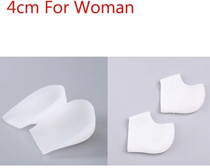 1 Paar Verborgen Universele Voetbed Enhancers Invisibles Hoogte Toename Inlegzolen Siliconen Voet Lift Pads Jurk In Sokken Tool 4cm For Woman