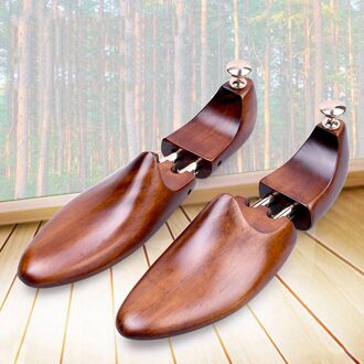 1 Paar Verstelbare Houten Schoenspanners Houten Schoenen Boom Brancard Shaper Keeper Anti-Rimpel Size 43-44