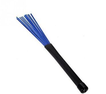 1 Paar Verstelbare Nylon Jazz Drum Borstels Intrekbare Drum Set Borstel Sticks blauw