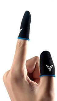1 Paar Vinger Handschoenen Zweet-Proof Vinger Cover Sleeve Screen Duimen Mobiele Game Controller Handschoenen Benodigdheden Voor Telefoon Gaming