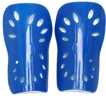1 Paar Voetbal Scheenbeschermer Pads Voetbal Scheenbeschermers Cuish Plaat Soft Protector Voor Vrouwen Mannen Ademend Scheenbeschermer Voetbal Been Blauw / M