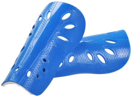1 Paar Voetbal Scheenbeschermers Cuish Plaat Zachte Voetbal Scheenbeschermer Pads Been Protector Voor Vrouwen Mannen Ademend Scheenbeschermer blauw