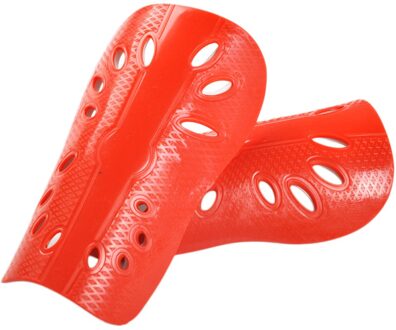 1 Paar Voetbal Scheenbeschermers Cuish Plaat Zachte Voetbal Scheenbeschermer Pads Been Protector Voor Vrouwen Mannen Ademend Scheenbeschermer rood