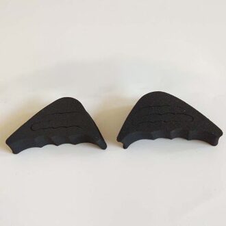 1 Paar Voorvoet Insert Pad Vrouwen Hoge Hak Teen Plug Kussen Anti-Pijn Pads Half Spons Schoenen Kussen Voeten filler Inlegzolen zwart