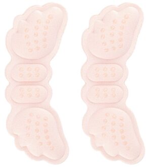 1 Paar Vrouwen Hak Pads Inlegzolen Voor Schoenen Peds Hoge Hakken Aanpassen Grootte Lijm Liner Protector Sticker Niet Vallen vrouwen Voeten roze