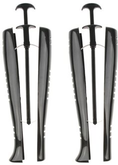 1 Paar Vrouwen High Top Laarzen Brancard Standhouder Schoen Boom Met Handvat zwart