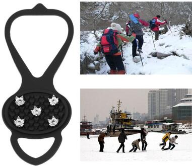 1 Paar Wandelen Cleat Ice Gripper Anti Slip Ice Sneeuw Walking-schoen Spike Grip Camping Klim Ice Crampon ijs