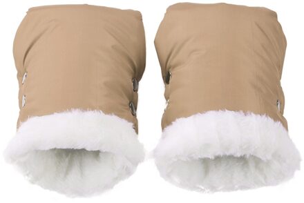 1 Paar Wandelwagen Handschoenen Waterdichte Kinderwagen Accessoire Winter Warme Wandelwagen Handschoenen Zachte Handschoenen Hand Muff Kinderwagen Accessoires Beige