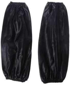 1 Paar Waterdichte Oilproof Arm Mouwen Covers Faux Lederen Oversleeves Sleevelets Keuken Tool