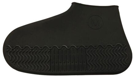 1 Paar Waterdichte Schoenen Covers Recyclebaar Siliconen Overschoenen Regen Schoen Cover Boot Cover Protector Herbruikbare Boot Case 3 wit L