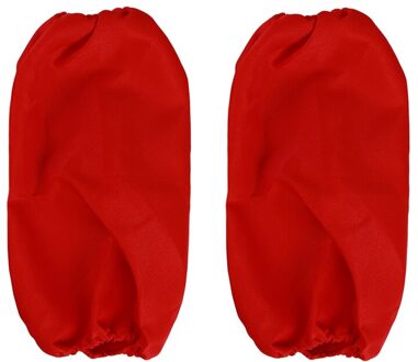 1 Paar Waterdichte Schoonmaken Mouw Morsmouw Antifouling Oilproof Arm Mouwen Home Keuken Koken Arm Protector Keuken Gereedschap Rood