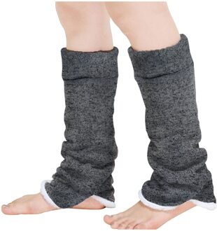 1 Paar Winter Warm Been Vrouwen Hoge Gebreide Effen Haak Beenwarmers Sokken Boot Manchetten Beenwarmers Sokken Scaldamuscoli