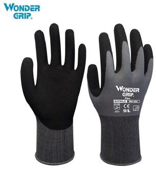 1 Paar Wonder Grip Tuin Handschoenen Nylon Nitril Sandy Coated Werkhandschoenen M