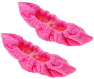 1 Paar Zachte Badstof Blade Covers Voor Schaatsen, Hockey - One Size Fits All roze