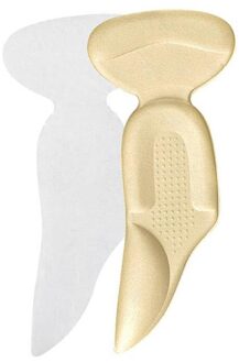 1 Paar Zachte Binnenzool Pad Inserts Hak Zachte Terug Ademend Anti-Slip Post Verlichten Druk Voor Hoge Hak Schoen naakt