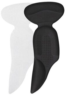 1 Paar Zachte Binnenzool Pad Inserts Hak Zachte Terug Ademend Anti-Slip Post Verlichten Druk Voor Hoge Hak Schoen zwart