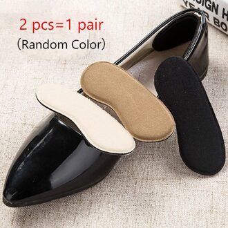 1 Paar Zachte En Comfortabele Slijtvaste Anti Hiel Stickers Half-Size Pads Insert Inlegzolen sneakers Hak Stickers Zijn willekeurig kleur