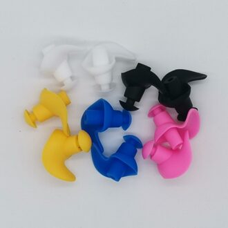 1 Paar Zachte Oordopjes + Doos Milieu Siliconen Waterdicht Stofdicht Oordopjes Duiken Watersport Zwemmen Accessoires zwart