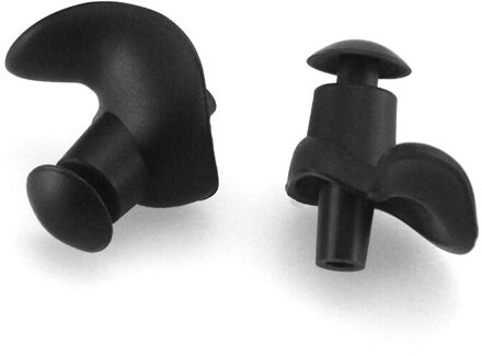 1 Paar Zachte Oordopjes Zwemmen Siliconen Waterdicht Stofdicht Oordopjes Duiken Watersport Zwemmen Anti-geluid accessoires zwart