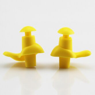 1 Paar Zachte Oordopjes Zwemmen Siliconen Waterdicht Stofdicht Oordopjes Sport Stekkers Duiken Watersport Zwemmen Accessoires geel oor Plugs
