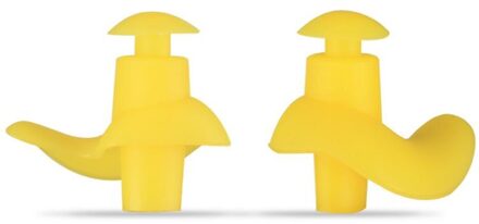 1 Paar Zachte Siliconen Oordopjes Milieu Waterdicht Stofdicht Sport Zwemmen Oordopjes Water Duiken Accessoires geel
