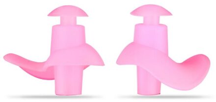 1 Paar Zachte Siliconen Oordopjes Milieu Waterdicht Stofdicht Sport Zwemmen Oordopjes Water Duiken Accessoires roze