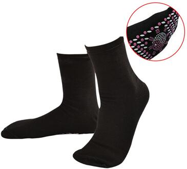 1 Paar Zelfopwarming Magnetische Sokken Comfort Gezondheid Verwarmde Sokken Magnetische Therapie Zelf Verwarmde Sokken Winter Warm Massage Sokken zwart