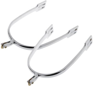 1 Paar Zinklegering Paardrijden Paardensport Training Abseilen Spur Voor Mannen zilver