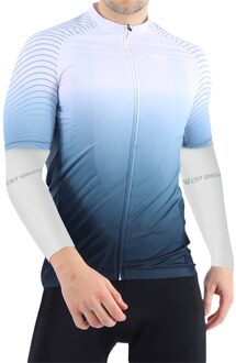 1 Paar Zomer Cooling Arm Sleeves Sport Mouwen Zon Uv Bescherming Hand Cover Cooling Warmer Running Vissen Fietsen Arm Mouwen wit