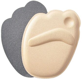 1 Paar Zool Hoge Hak Voet Kussens Voorvoet Anti-Slip Binnenzool Ademende Schoenen Pad Zachte Inserts Inlegzolen Corrector Schoen kussen Beige
